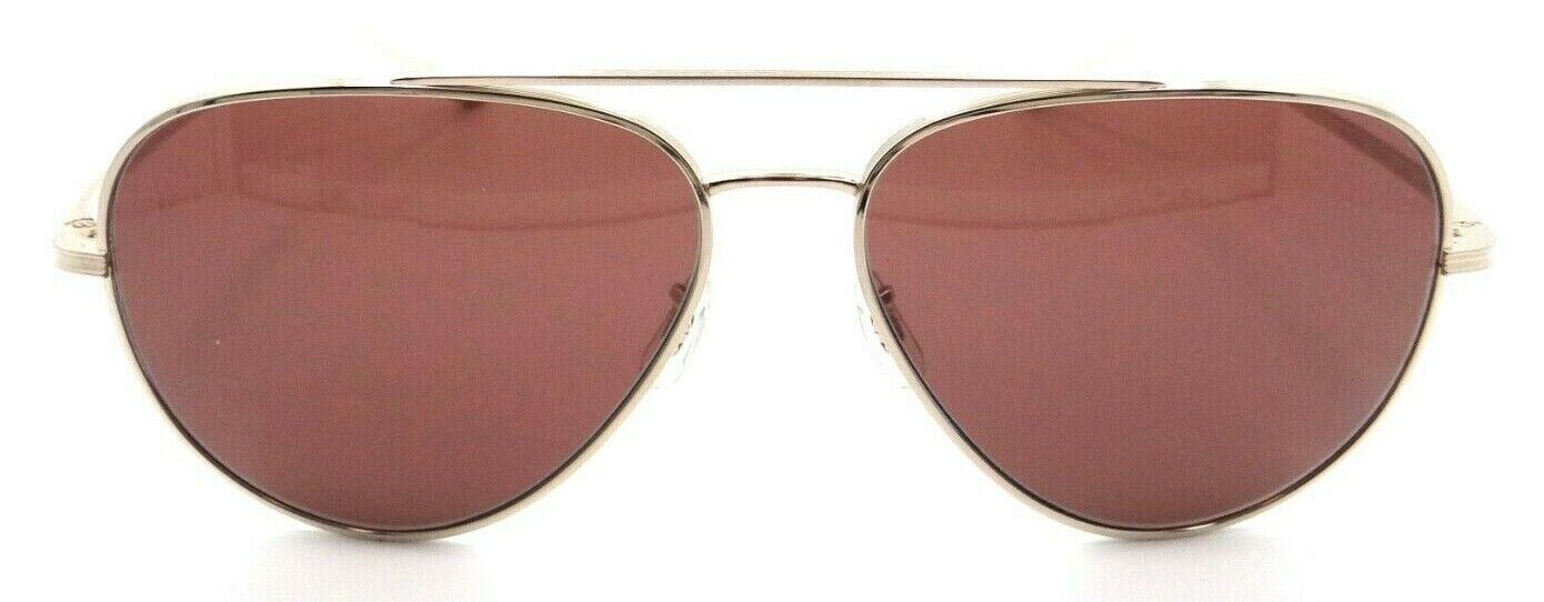 Oliver Peoples Sunglasses 1277ST 5292C5 The Row Casse Gold / Burgundy 58mm-827934450868-classypw.com-1