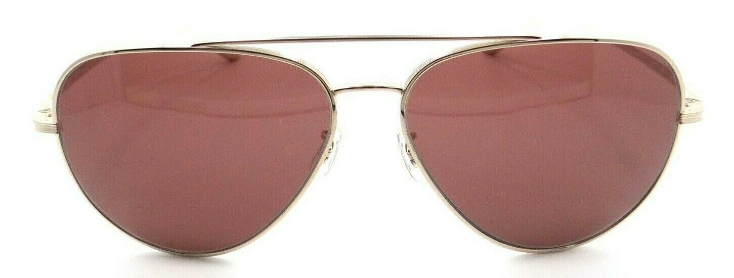 Oliver Peoples Sunglasses 1277ST 5292C5 The Row Casse Gold / Burgundy 61mm-827934450875-classypw.com-1