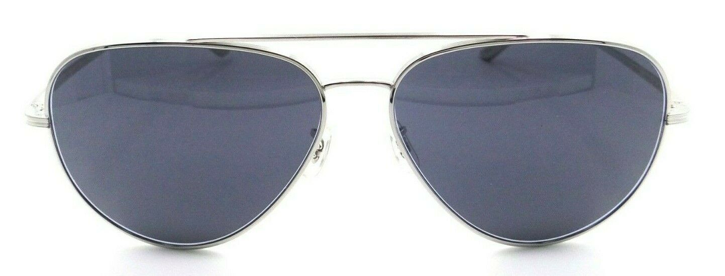 Oliver Peoples Sunglasses 1277ST 5292V9 The Row Casse Silver / Blue 58mm-827934450882-classypw.com-1