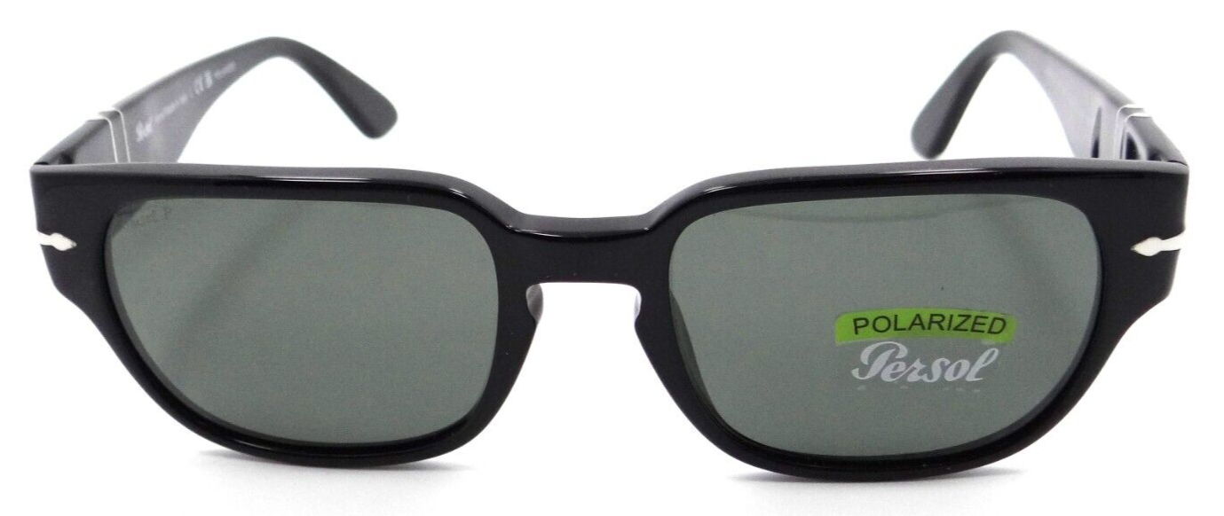 Persol Sunglasses PO 3245S 95/58 52-19-145 Black / Green Polarized Made in Italy-8056597225373-classypw.com-2