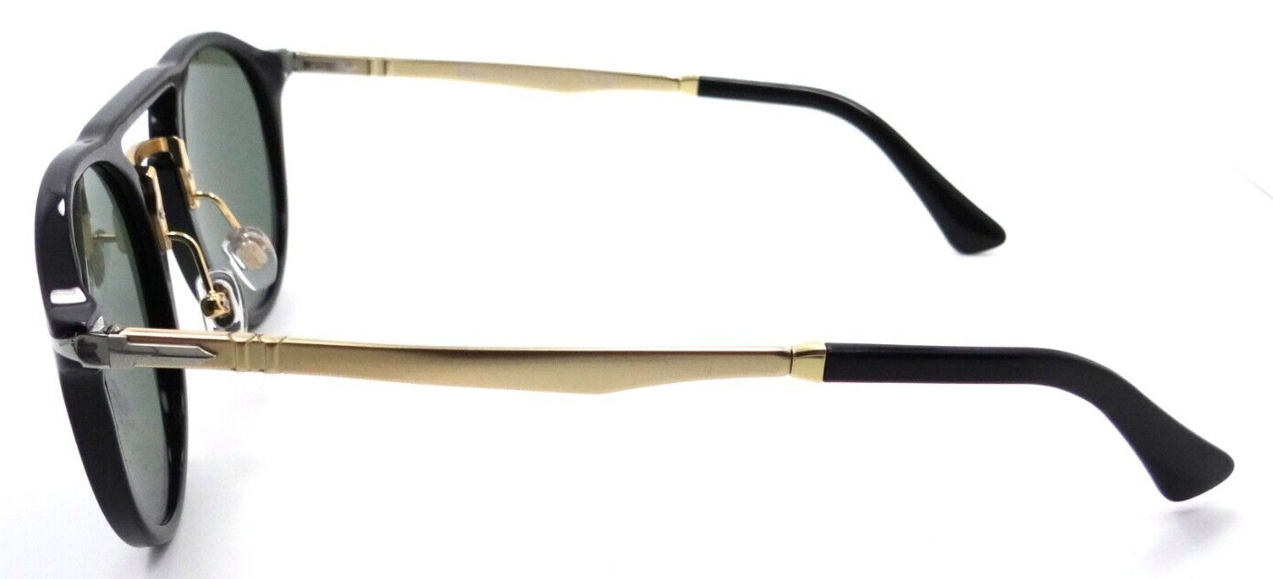Persol Sunglasses PO 3264S 95/31 50-22-140 Black - Gold / Green Polarized Italy-8056597394727-classypw.com-3
