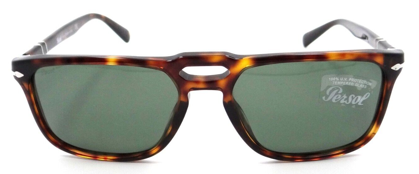Persol Sunglasses PO 3273S 24/31 55-17-145 Havana / Green Made in Italy-8056597528863-classypw.com-2