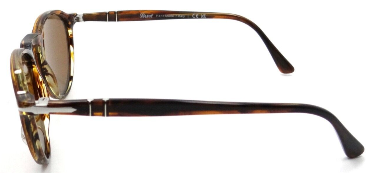 Persol Sunglasses PO 3286S 1157/33 49-19-140 Striped Red / Brown Made in Italy-8056597598309-classypw.com-3