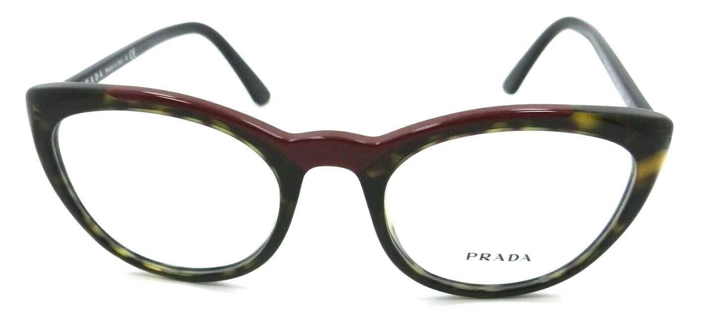Prada Eyeglasses Frames PR 07VV 320-1O1 51-20-145 Red / Dark Havana Italy-8053672975826-classypw.com-1