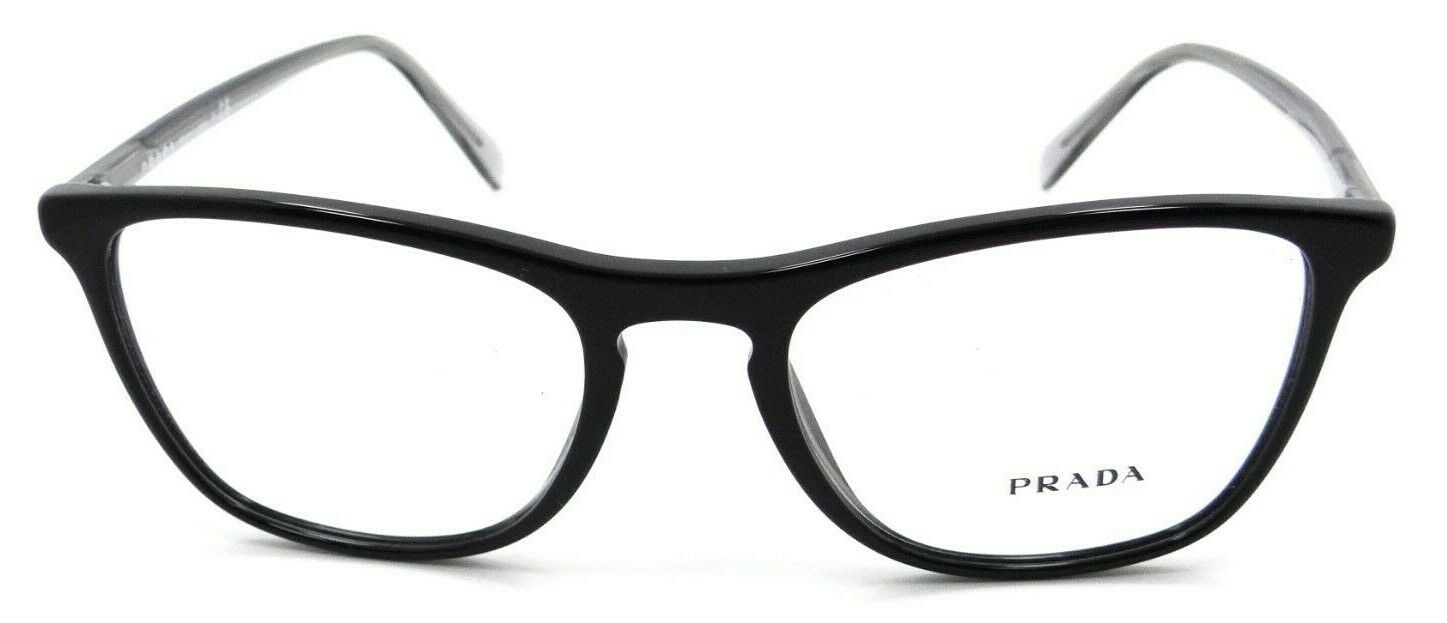 Prada Eyeglasses Frames PR 08VV 1AB-1O1 53-19-145 Black / Grey Made in Italy-8053672975901-classypw.com-2
