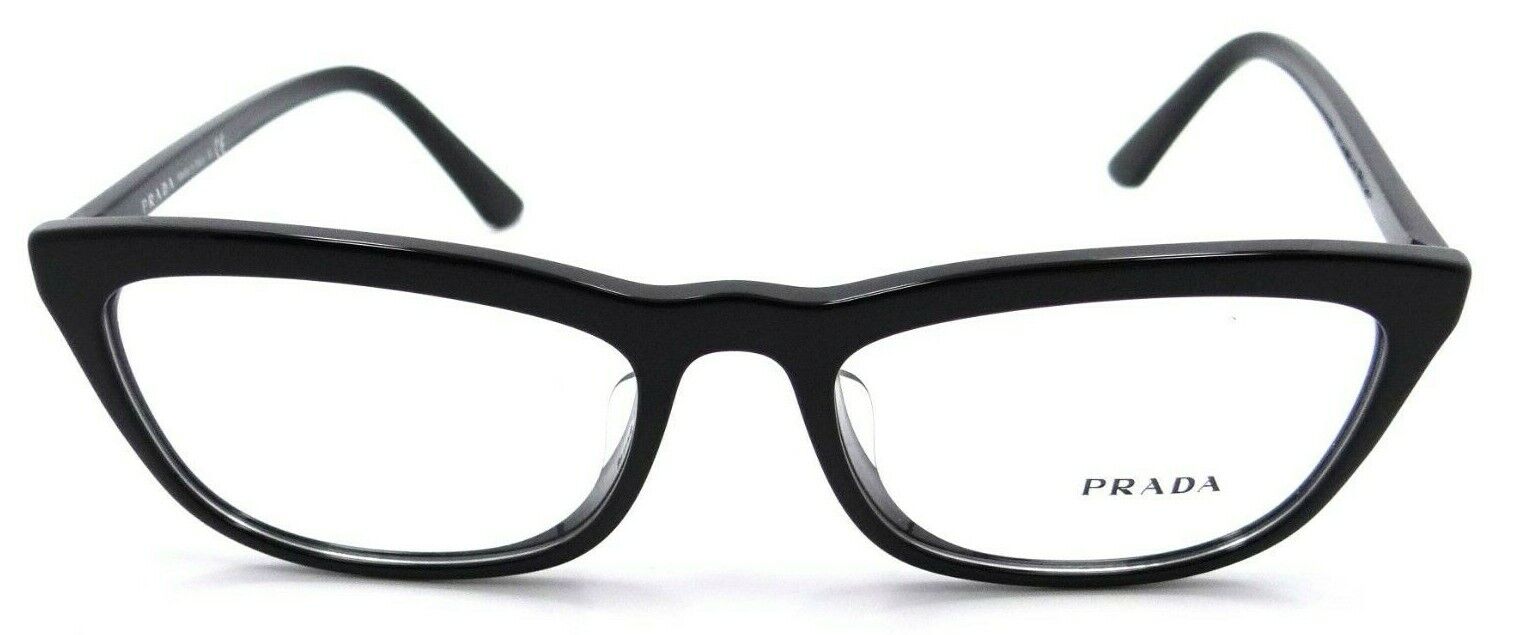 Prada Eyeglasses Frames PR 10VVF 1AB-1O1 54-18-145 Shiny Black Made in Italy