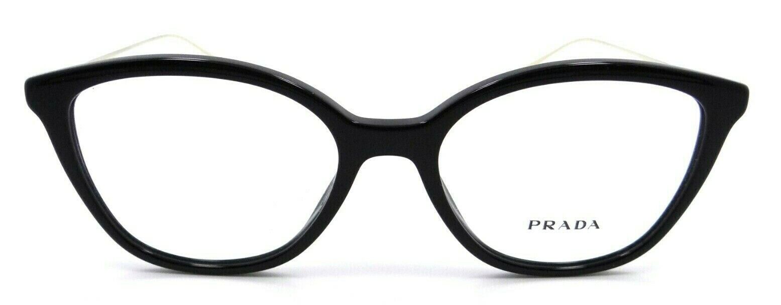 Prada Eyeglasses Frames PR 11VV 1AB-1O1 51-17-140 Shiny Black Made in Italy
