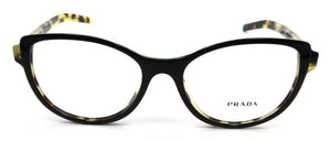 Prada Eyeglasses Frames PR 12VV NAI-1O1 54-18-140 Black / Light Havana Italy