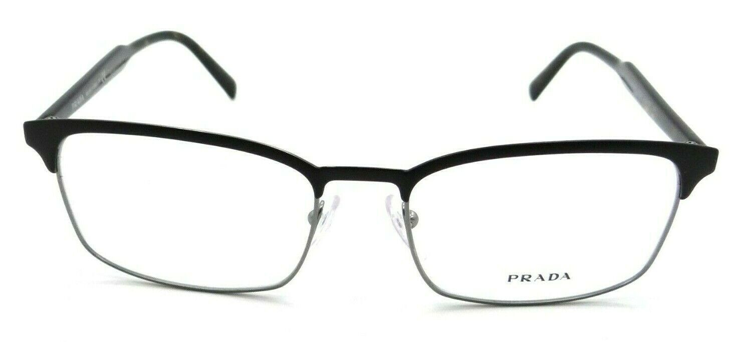 Prada Eyeglasses Frames PR 54WV 03G-1O1 56-18-150 Brown / Gunmetal Made in Italy-8056597239820-classypw.com-2