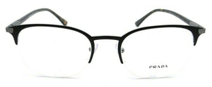 Prada Eyeglasses Frames PR 57YV 02Q-1O1 52-20-145 Matte Brown Made in Italy