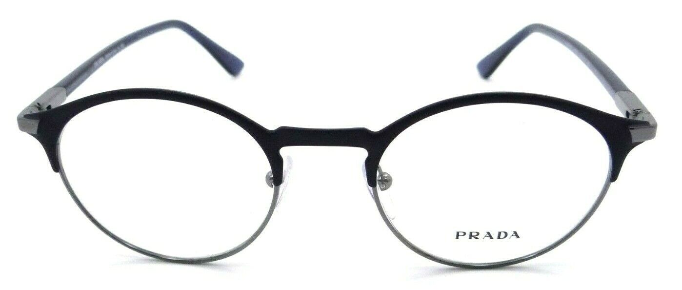 Prada Eyeglasses Frames PR 58YV 02N-1O1 48-20-145 Matte Blue Made in Italy