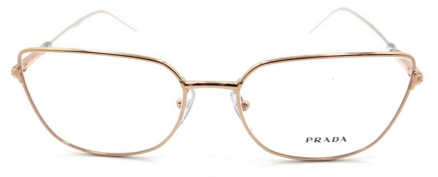 Prada Eyeglasses Frames PR 59YV SVF-1O1 55-17-145 Pink Gold Made in Italy
