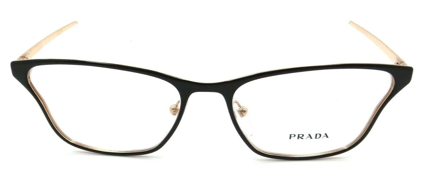 Prada Eyeglasses Frames PR 60XV 331-1O1 53-16-145 Top Brown / Rose Gold Italy-8056597137690-classypw.com-1