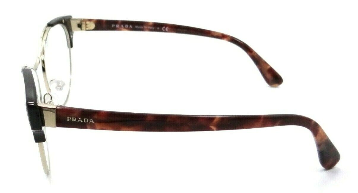 Prada Eyeglasses Frames PR 61TV DHO-1O1 52-18-135 Brown / Gold Made in Italy-8053672674385-classypw.com-3