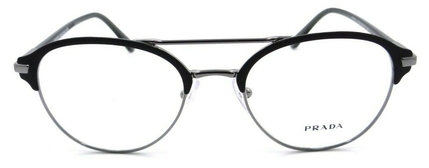 Prada Eyeglasses Frames PR 61WV 02G-1O1 51-20-145 Matte Black / Gunmetal Italy