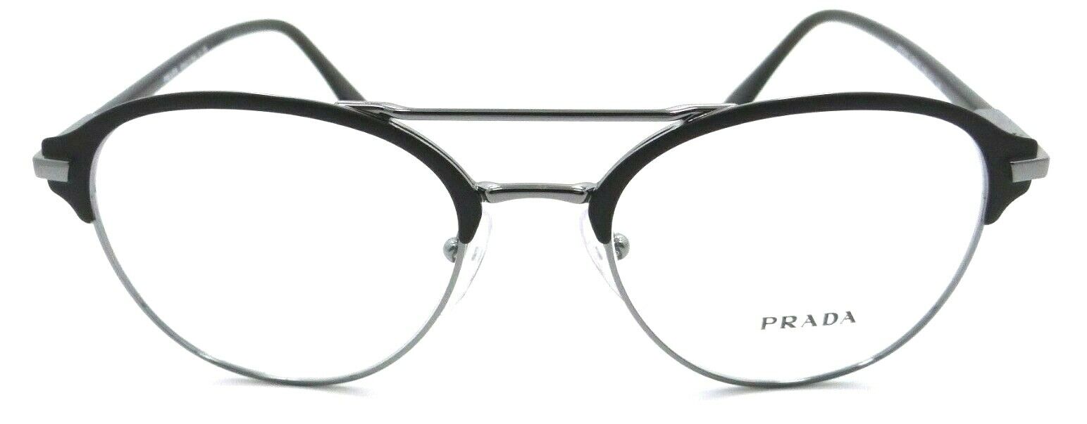Prada Eyeglasses Frames PR 61WV 02Q-1O1 53-20-145 Matte Brown / Gunmetal Italy-8056597380201-classypw.com-2