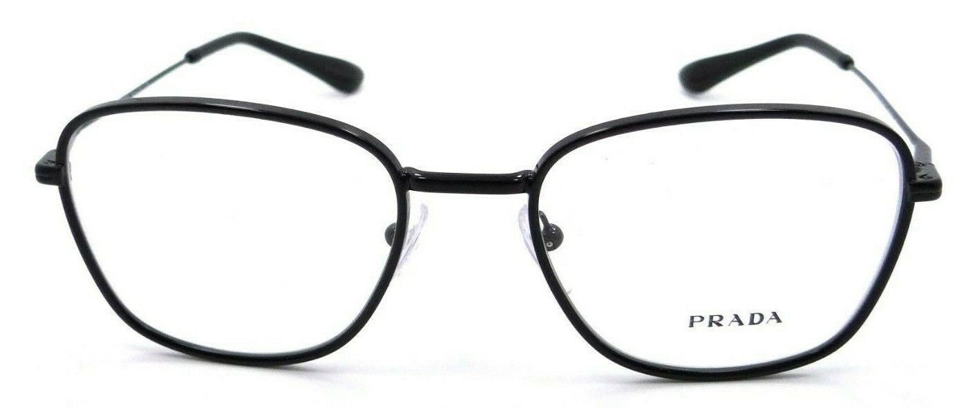 Prada Eyeglasses Frames PR 64XV 1AB-1O1 52-19-145 Shiny Black Made in Italy-8056597440332-classypw.com-2