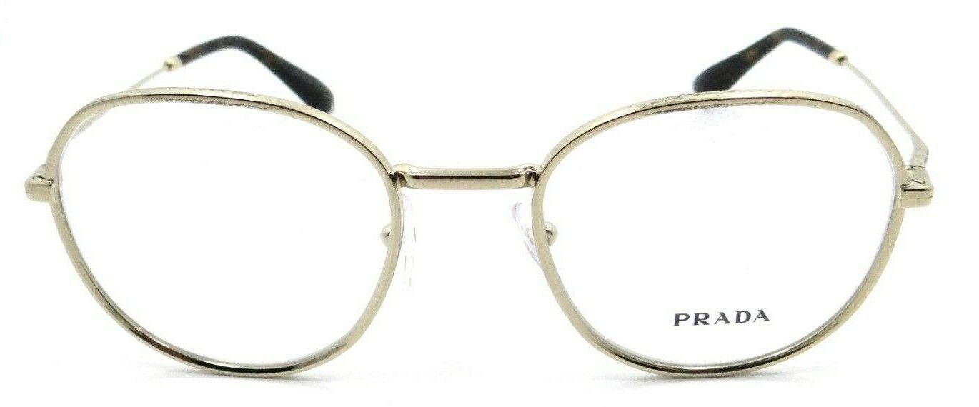 Prada Eyeglasses Frames PR 65WV ZVN-1O1 49-20-145 Pale Gold Made in Italy