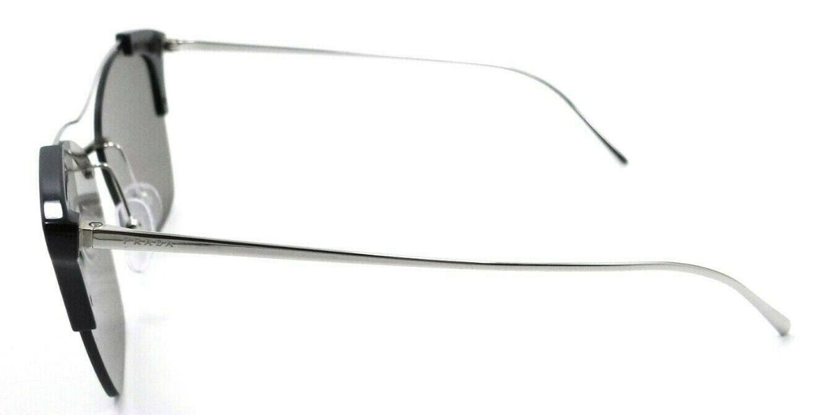 Prada Sunglasses PR 21US GAQ-1C0 57-13-140 Silver / Light Brown Mirror Italy-8053672918625-classypw.com-3