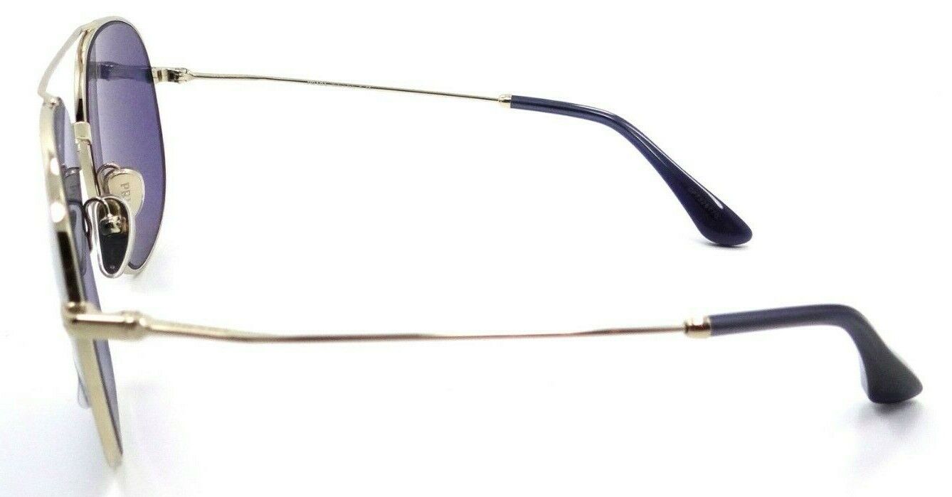 Prada Sunglasses PR 51YS ZVN-04P 58-16-145 Pale Gold / Dark Blue Made in Italy-8056597531429-classypw.com-3