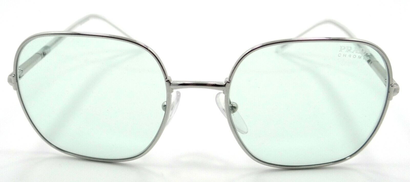 Prada Sunglasses PR 67XS 1BC-08D 55-19-140 Silver / Green Photochromic Italy