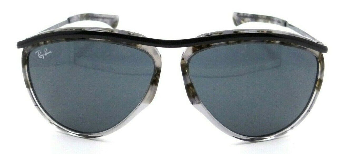 Ray-Ban Sunglasses RB 2219 1286/R5 59-13-140 Aviator Olympian Grey Havana / Blue-8056597122214-classypw.com-2