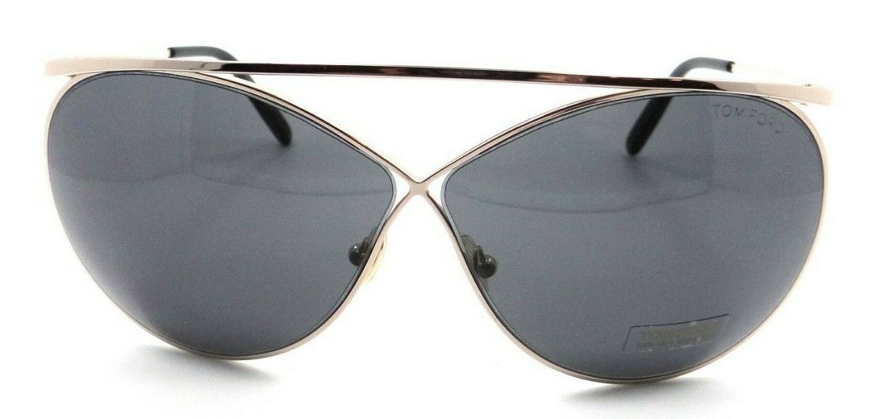 Tom Ford Sunglasses TF 0761 28A 67-08-130 Stevie Rose Gold / Dark Grey Italy-889214095206-classypw.com-2