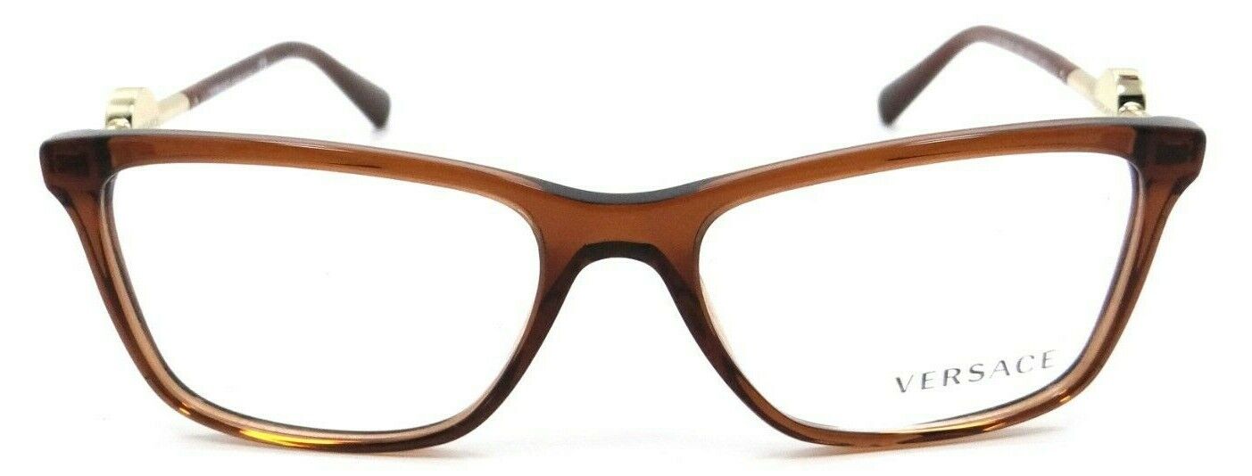 Versace Eyeglasses Frames VE 3299B 5324 55-17-140 Transparent Brown Italy-8056597385329-classypw.com-2