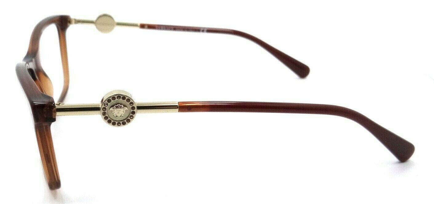 Versace Eyeglasses Frames VE 3299B 5324 55-17-140 Transparent Brown Italy-8056597385329-classypw.com-3