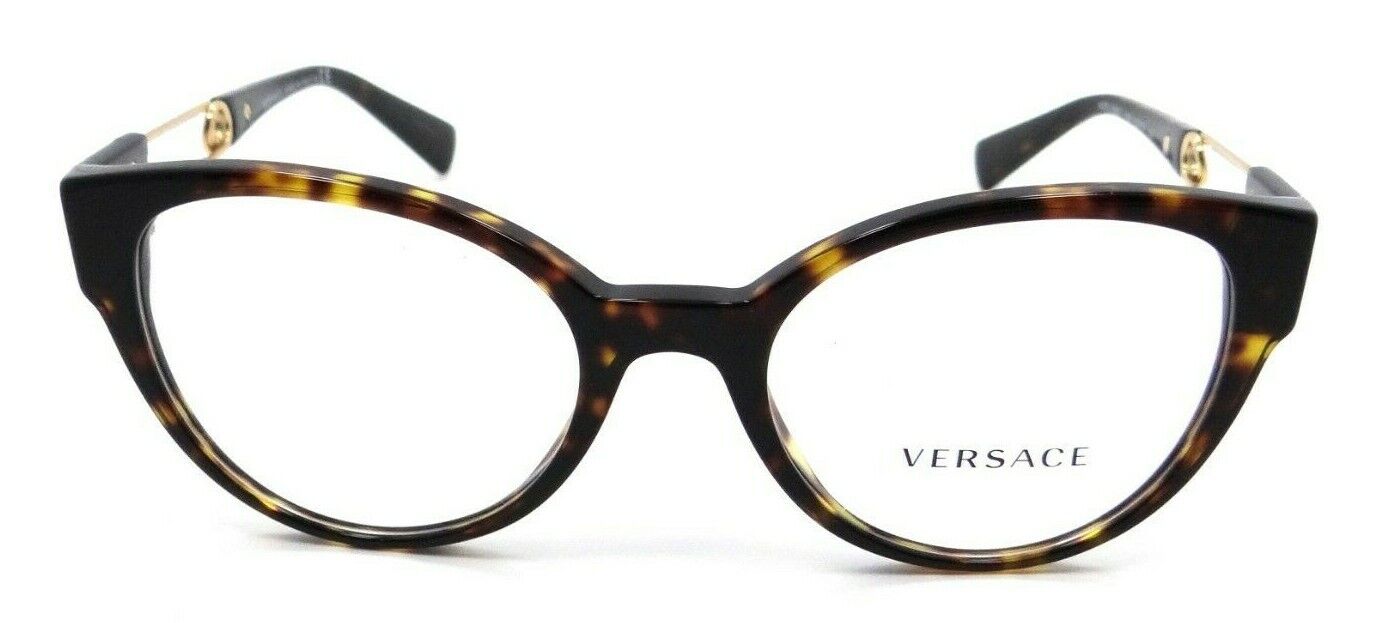 Versace Eyeglasses Frames VE 3307 108 52-19-140 Dark Havana Made in Italy-8056597529990-classypw.com-2