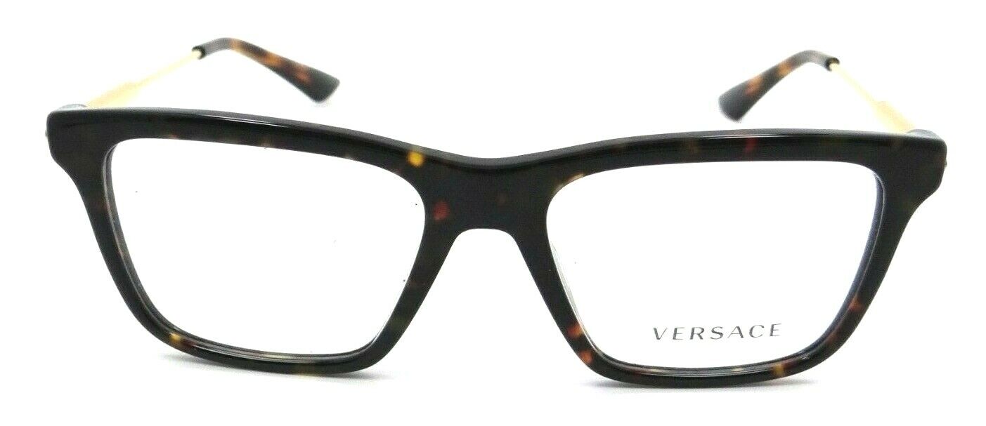 Versace Eyeglasses Frames VE 3308 108 53-17-145 Dark Havana Made in Italy-8056597534543-classypw.com-1