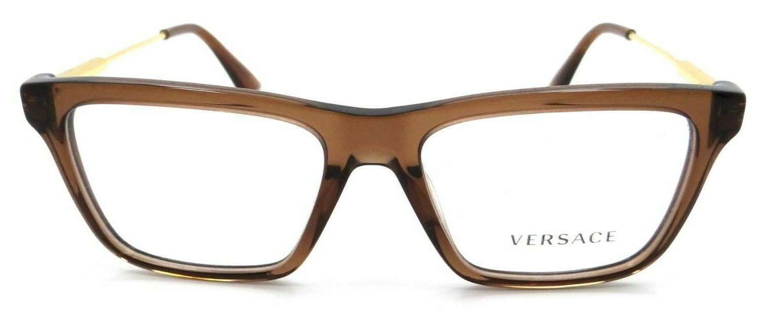 Versace Eyeglasses Frames VE 3308 5028 53-17-145 Transparent Brown Made in Italy-8056597534567-classypw.com-2