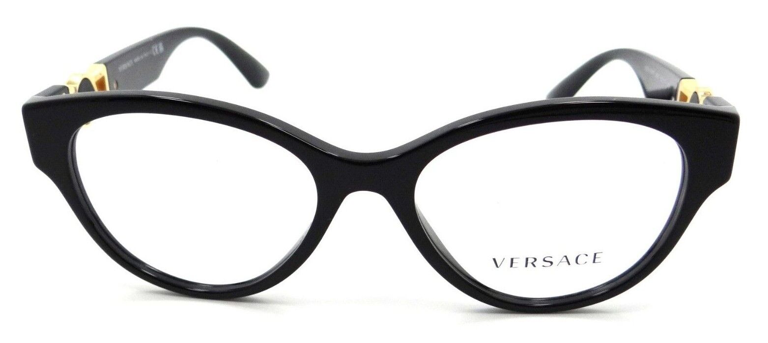 Versace Eyeglasses Frames VE 3313 GB1 52-17-145 Black Made in Italy-8056597618762-classypw.com-2