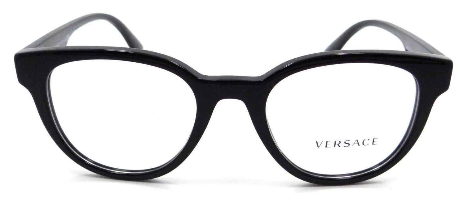 Versace Eyeglasses Frames VE 3317 GB1 51-20-145 Black Made in Italy-8056597646789-classypw.com-1