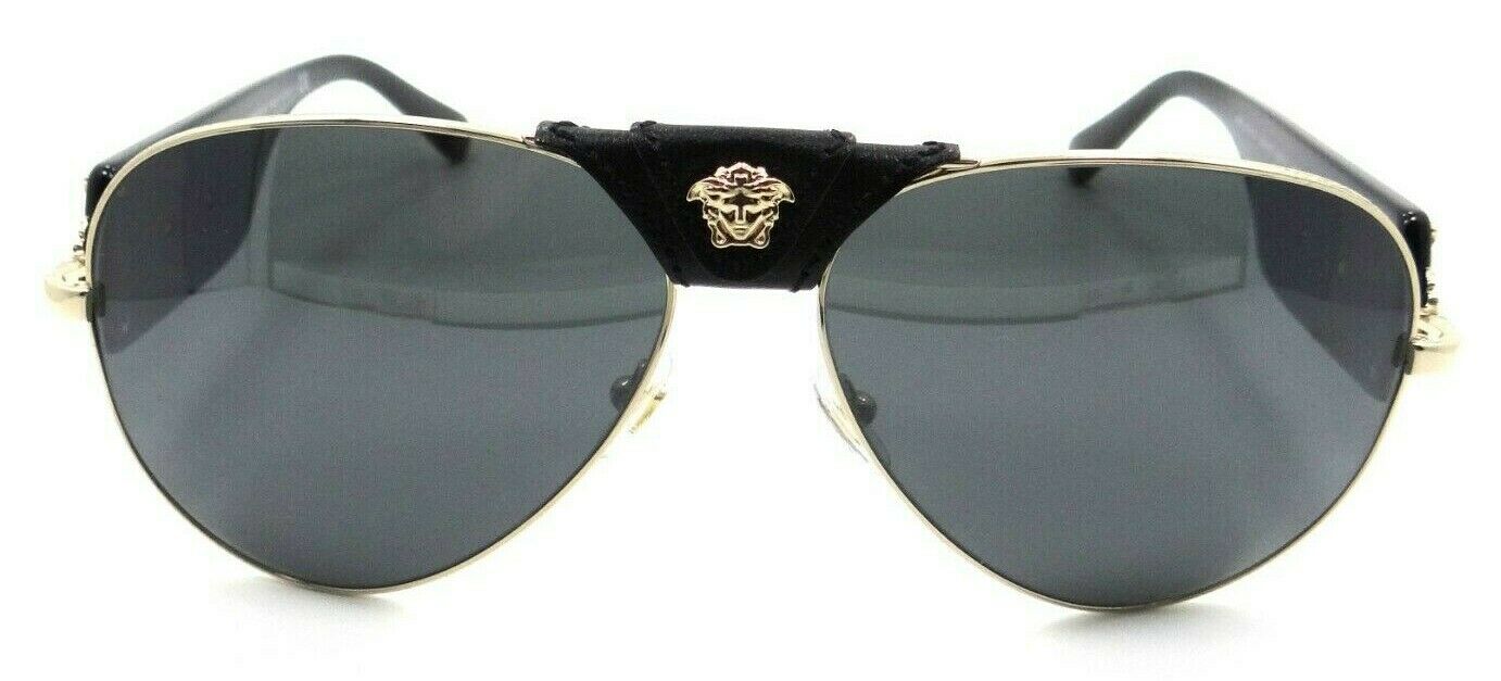 Versace Sunglasses VE 2150Q 1252/6G 62-14-140 Pale Gold / Grey Mirror Italy-8053672979404-classypw.com-2