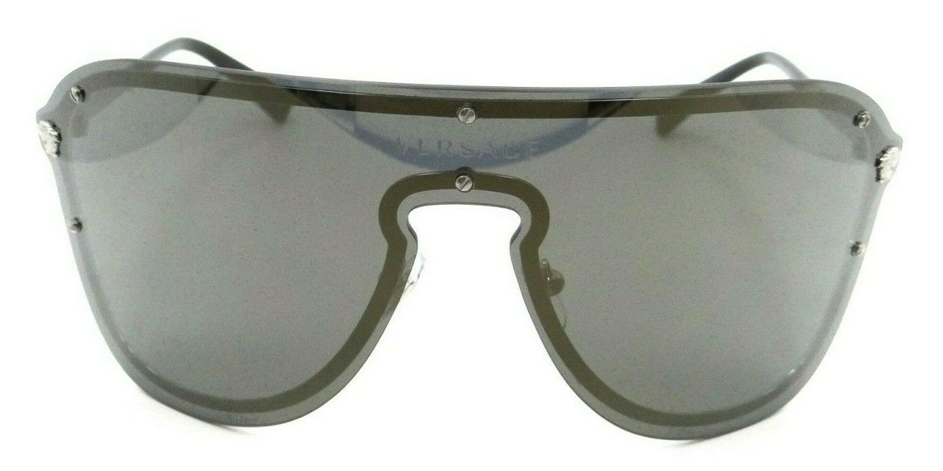 Versace Sunglasses VE 2180 1000/5A 44-xx-125 Silver / Grey Mirror Gold Shield-8053672856651-classypw.com-1