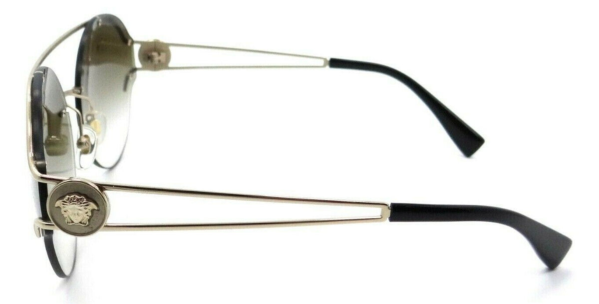 Versace Sunglasses VE 2184 1252/6U 61-17-140 Gold / Gold Mirrored Gradient Italy-8053672800944-classypw.com-3