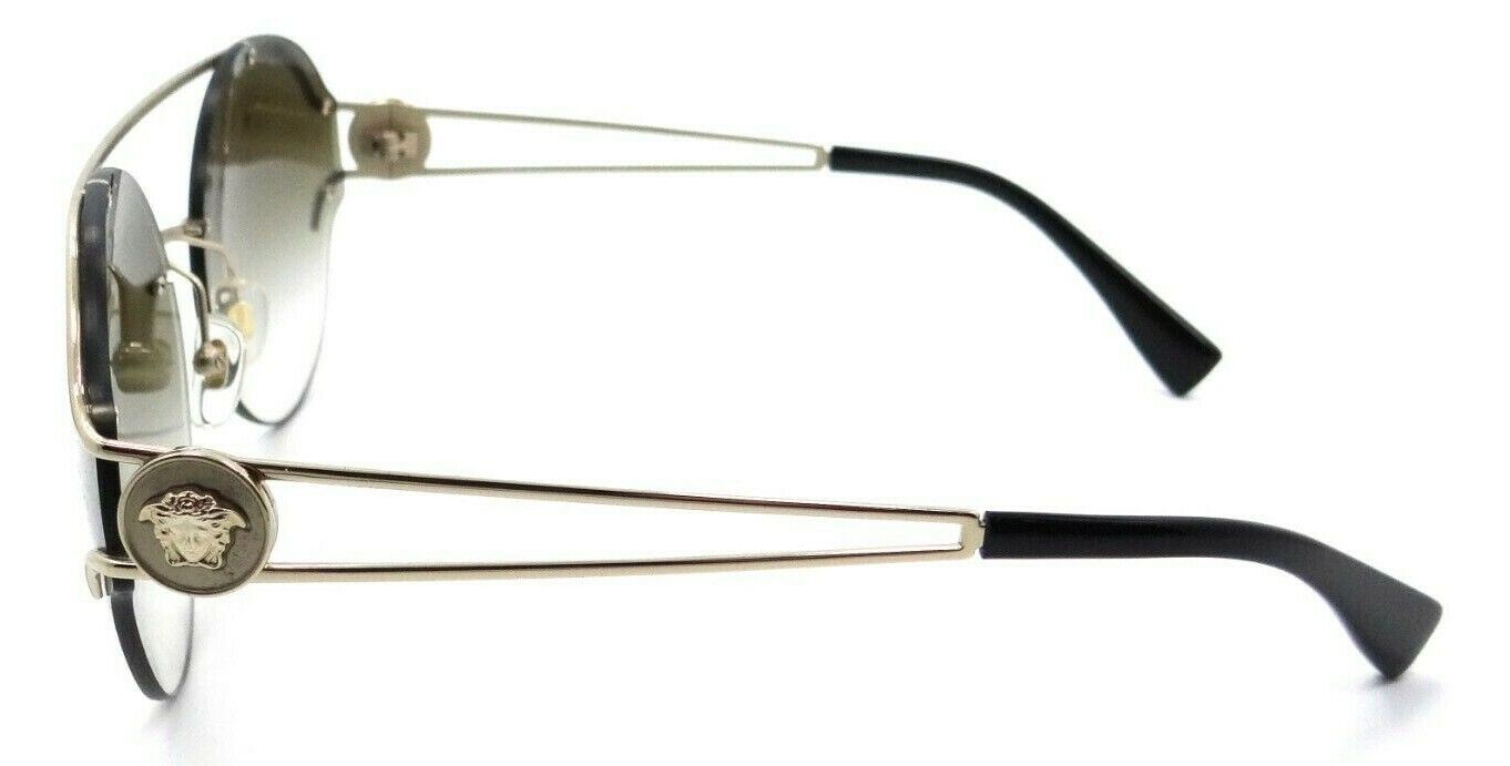 Versace Sunglasses VE 2184 1252/6U 61-17-140 Gold / Gold Mirrored Gradient Italy-8053672800944-classypw.com-3
