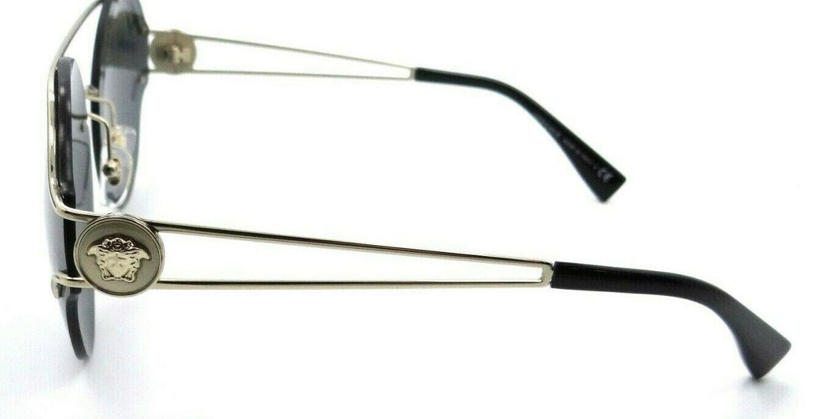 Versace Sunglasses VE 2184 1252/87 61-17-140 Pale Gold / Dark Grey Made in Italy-8053672800937-classypw.com-3
