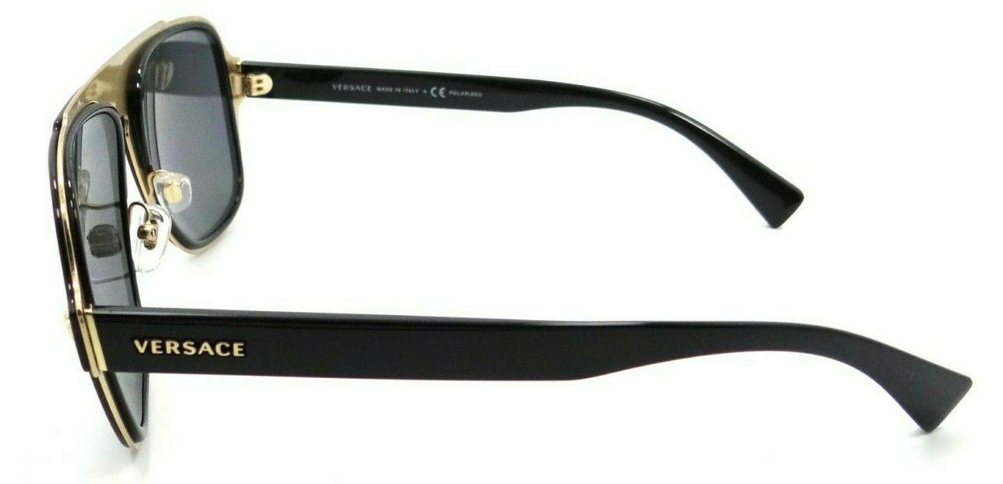 Versace Sunglasses VE 2199 1002/81 56-18-145 Black / Dark Grey Polarized Italy-8053672923087-classypw.com-3