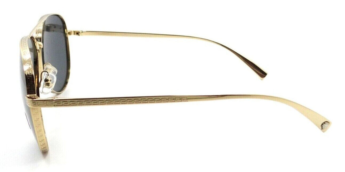 Versace Sunglasses VE 2217 1002/87 59-14-140 Gold / Grey Made in Italy-8056597117821-classypw.com-3