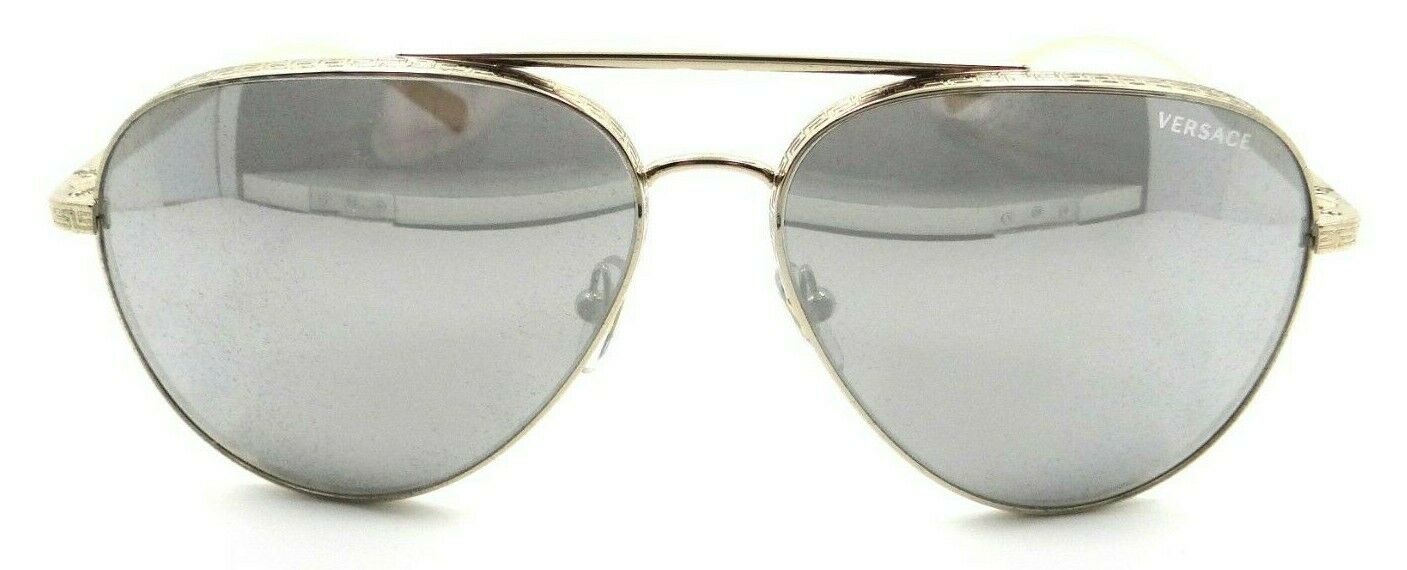 Versace Sunglasses VE 2217 1252/6G 59-14-140 Pale Gold /Light Grey Mirror Silver-8056597117845-classypw.com-2