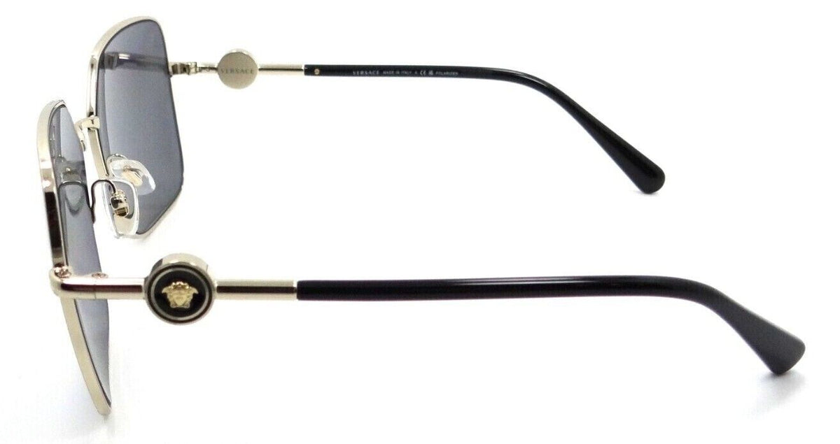 Versace Sunglasses VE 2227 1002/81 59-15-140 Gold / Dark Grey Polarized Italy-8056597353380-classypw.com-3