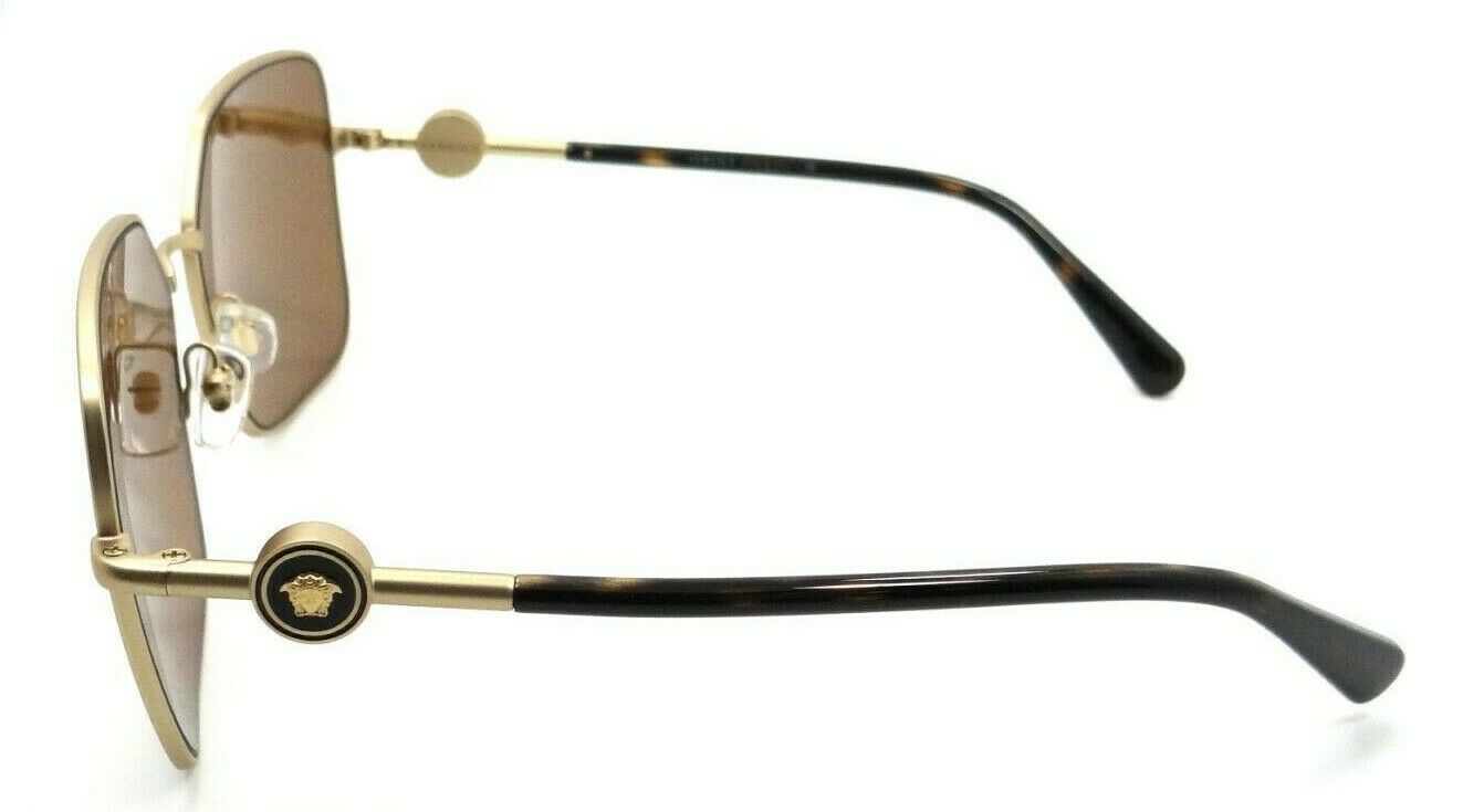 Versace Sunglasses VE 2227 1410/5A 59-15-140 Matte Gold / Brown Mirror Gold-8056597353250-classypw.com-3