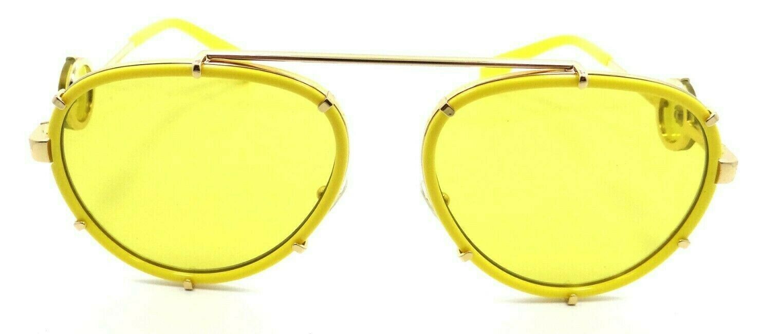Versace Sunglasses VE 2232 1473/6D 61-18-145 Yellow / Yellow Mirror w/Neck Strap-8056597461009-classypw.com-3