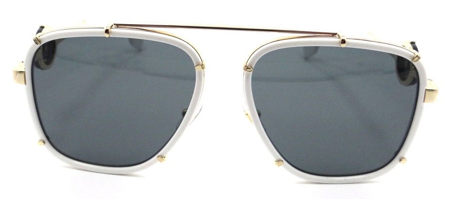 Versace Sunglasses VE 2233U 1471/87 60-16-145 White / Dark Grey with Strap Italy-8056597463263-classypw.com-1