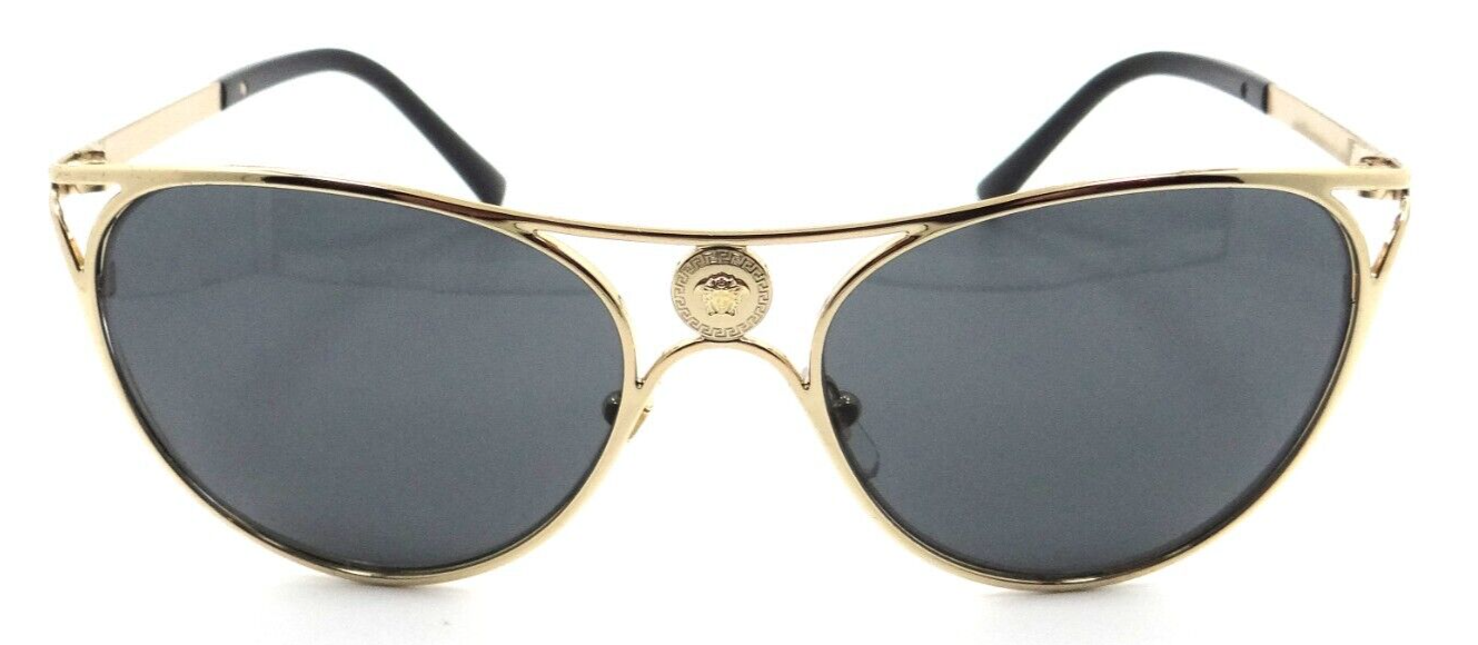 Versace Sunglasses VE 2237 1002/87 57-18-140 Gold / Dark Grey Made in Italy-8056597522687-classypw.com-2