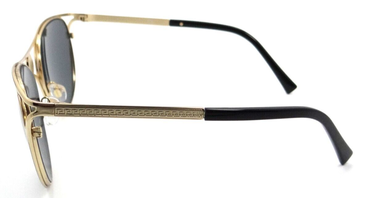 Versace Sunglasses VE 2237 1002/87 57-18-140 Gold / Dark Grey Made in Italy-8056597522687-classypw.com-3