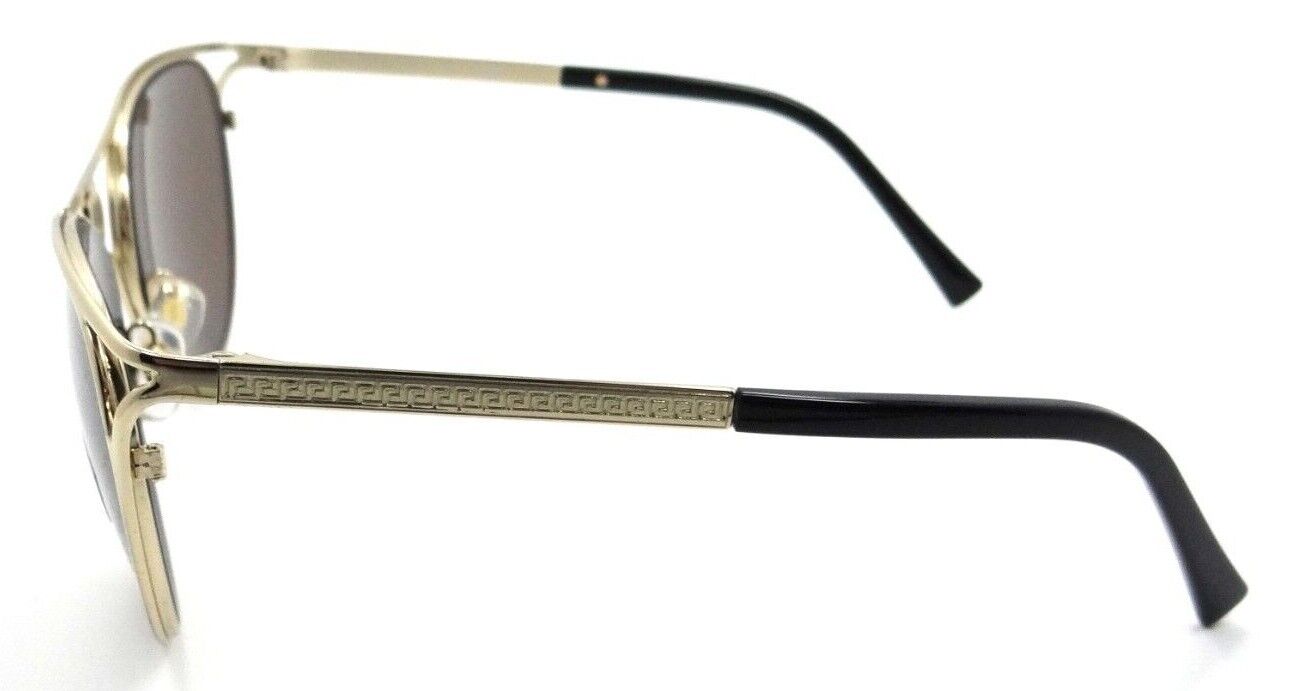 Versace Sunglasses VE 2237 1252/73 57-19-140 Pale Gold / Dark Brown Italy-8056597527866-classypw.com-3