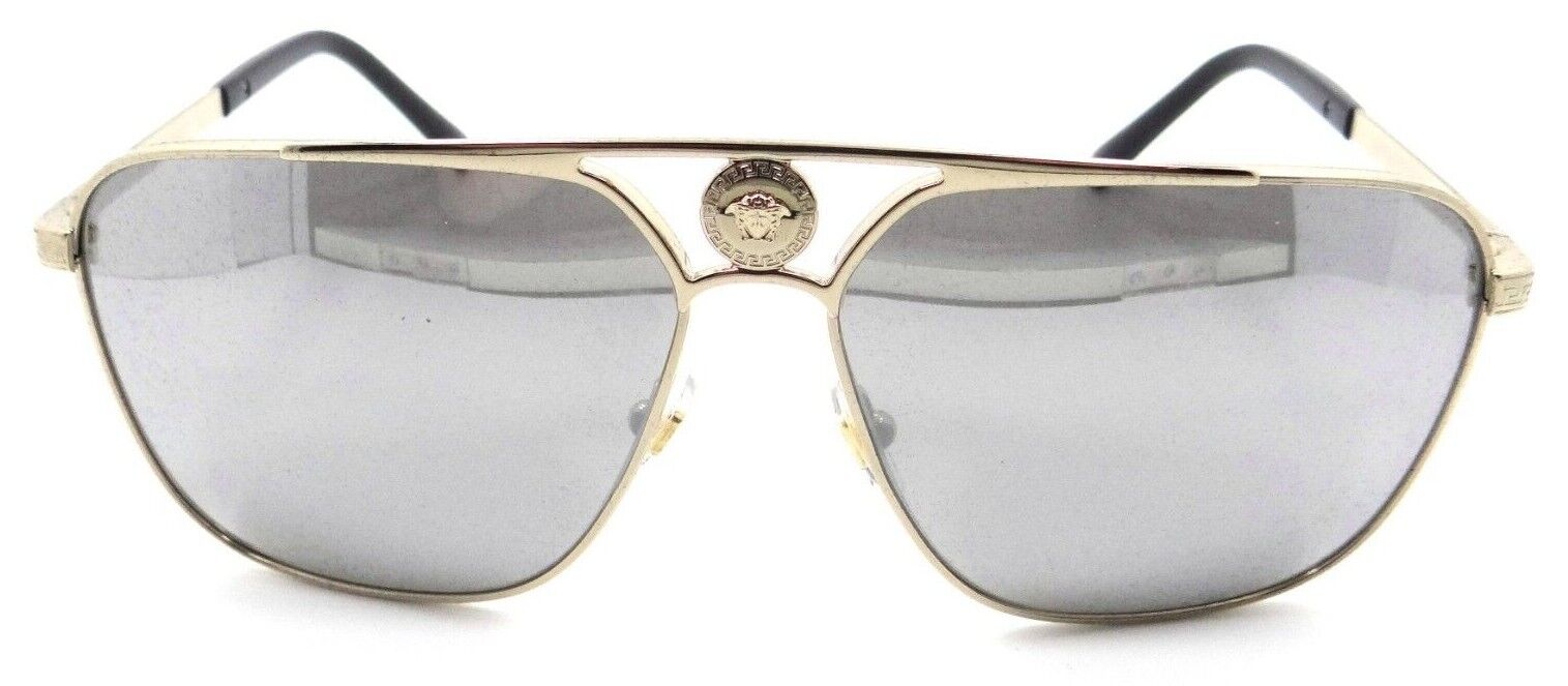 Versace Sunglasses VE 2238 1252/6G 61-13-140 Pale Gold / Grey Mirror Italy-8056597523486-classypw.com-2